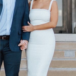 Likely pearl fitted dress